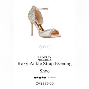 Badgley Mischka heels. Size 9 (worn once)